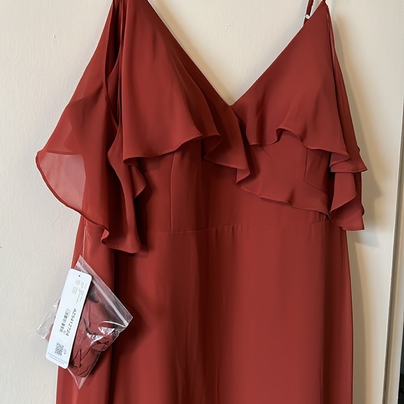 Azazie Viviana Dress in Terracotta | Size A24 - Picture 4 of 5